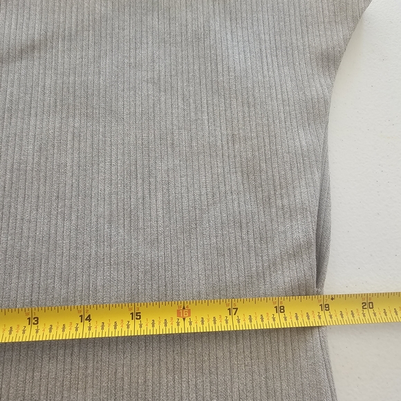 Zara Dress Womens Gray Flounce Peplum Ribbed Drop Waist Softgirl Sz M - Picture 8 of 9